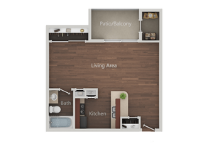 STUDIO B 161 floor plan